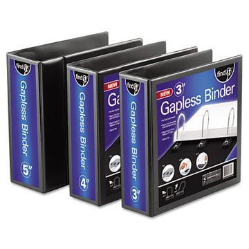 find It™ Gapless Loop Ring View Binder, 3 Rings, 4" Capacity, 11 X 8.5, White freeshipping - TVN Wholesale